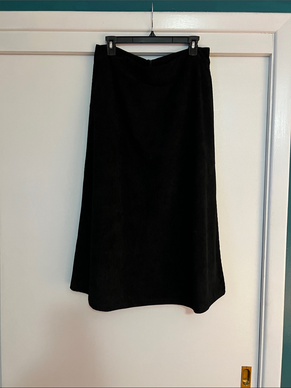 SHEIN Black A-Line Midi Skirt
